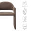 Fauteuil de salle à manger rembourré Talia-105770576