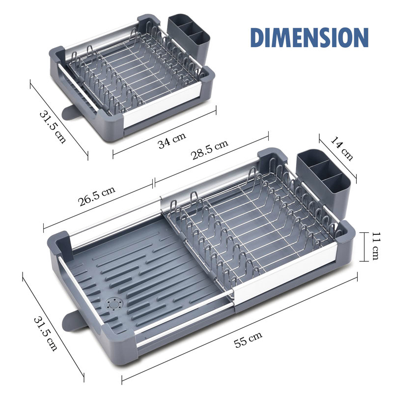Cleaton Adjustable Dish Rack