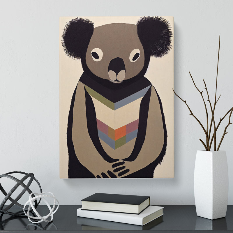 Koala Bear Abstract Vol.3 - Wrapped Canvas, 76cm H x 50cm W x 3cm D