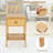 Dashad Solid Wood End Table with Storage