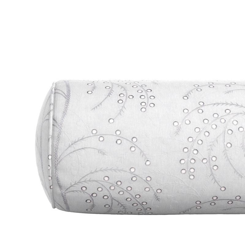 Coussin Windsor, Argent argent, Traversin H 9 po x l 36 po