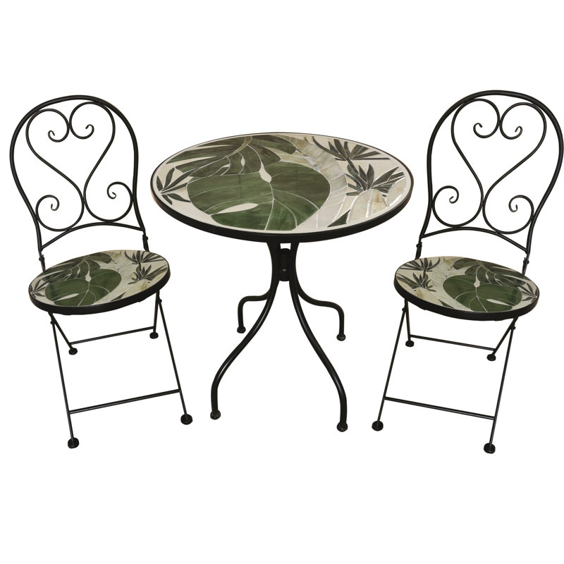 Round 3 - Piece 2 - Person 60Cm L Outdoor Bistro Set
