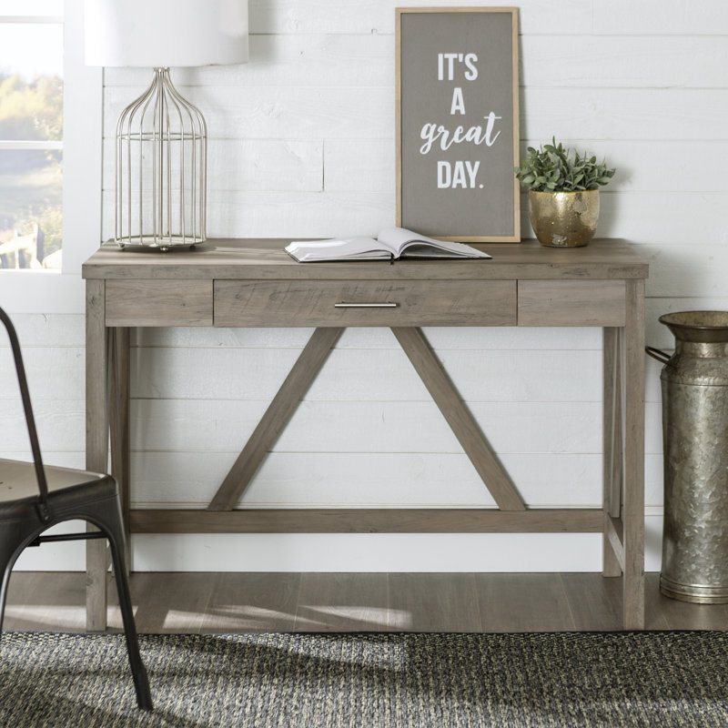 Spiro 46" A-Frame Desk, Grey Wash