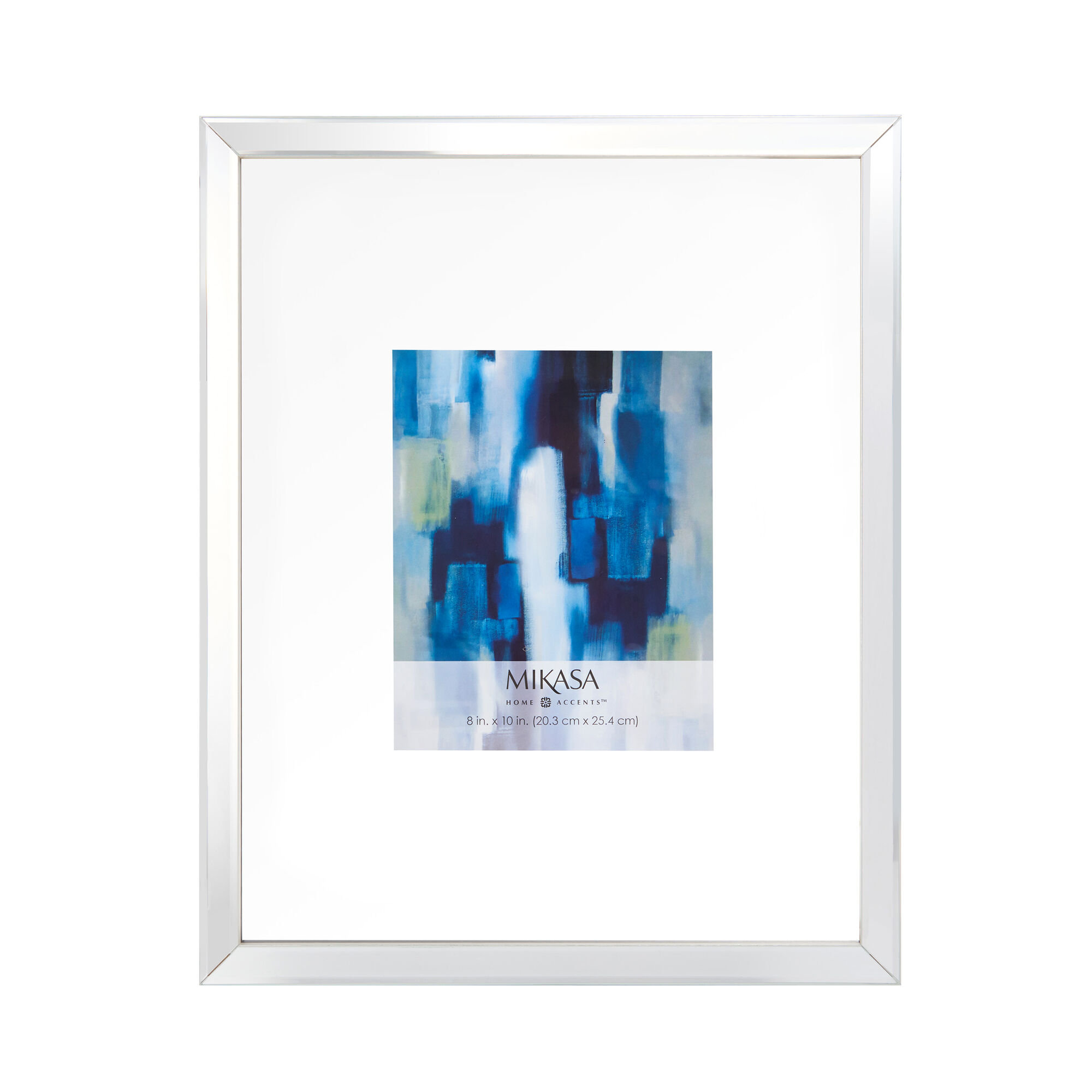 Mikasa Floating Mirror Gallery Frame With Silver Sides, 17X21 Displays