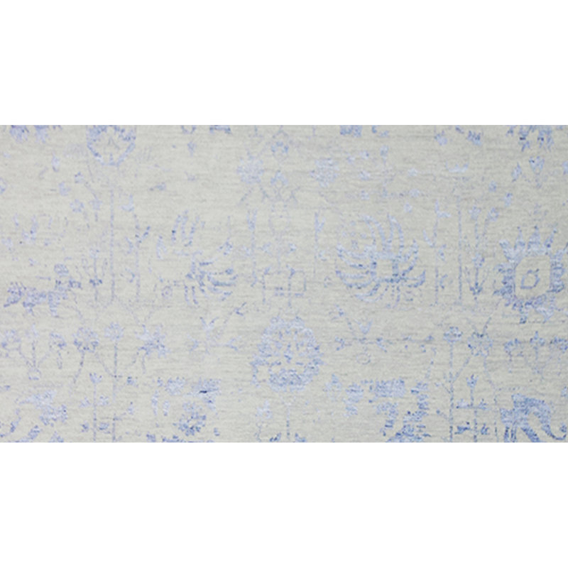 Oriental Area Rug in Silver, Rectangle 10' x 14'