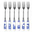 Spode Blue Italian Pastry Forks 6"