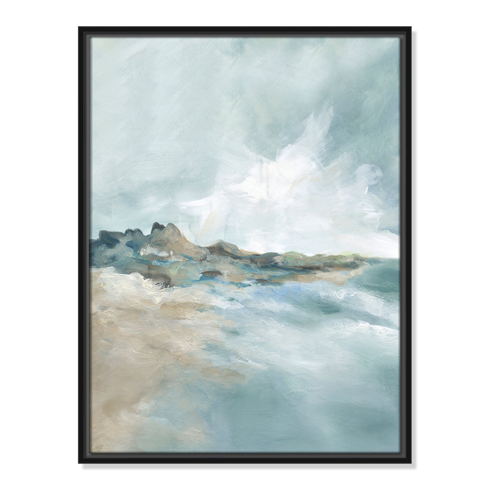 Sandpoint Print by Carol Robinson, Black, 25.5" H x 19.5" W