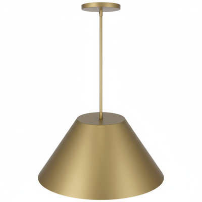 Luminaire suspendu en laiton à DEL de 22 pouces de diamètre