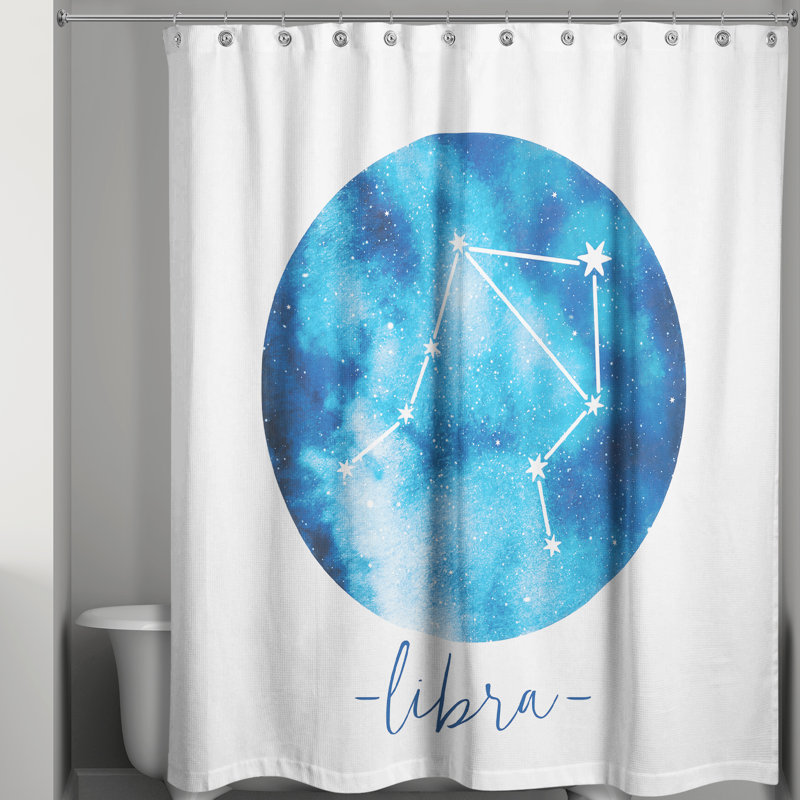 Dulin Libra Zodiac Constellation Shower Curtain