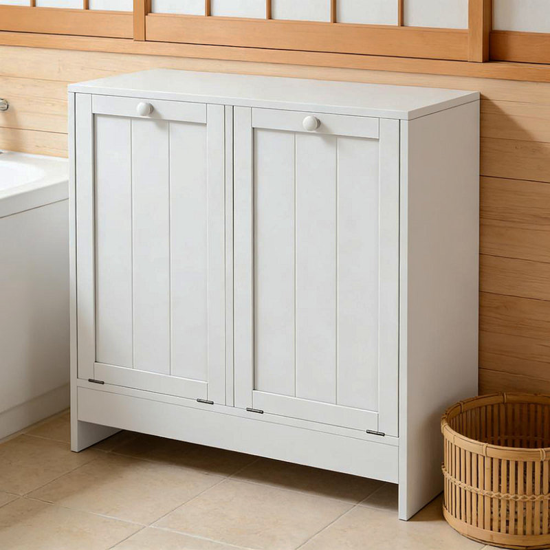 Hidden Laundry Hamper Cabinet,Tilt-Out Laundry Storage Cabinet