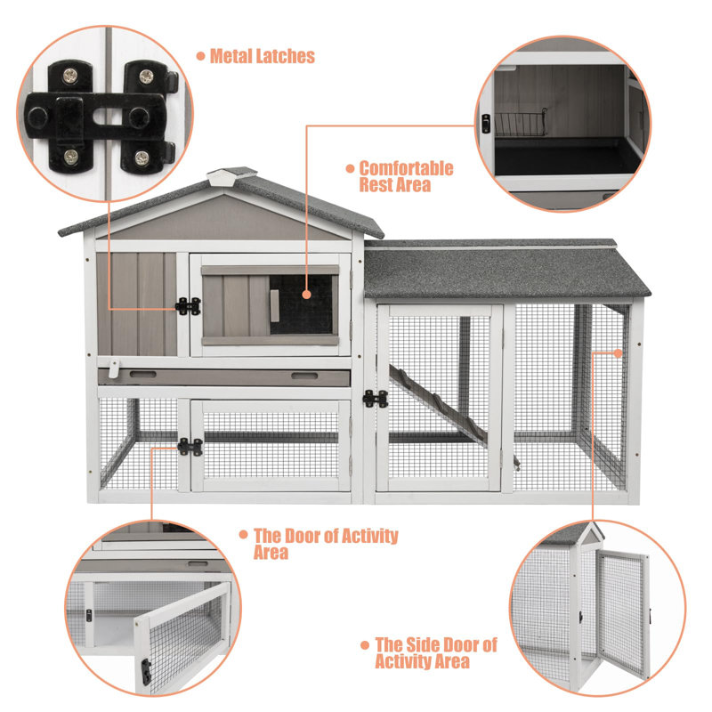 Rabbit Hutch With Run