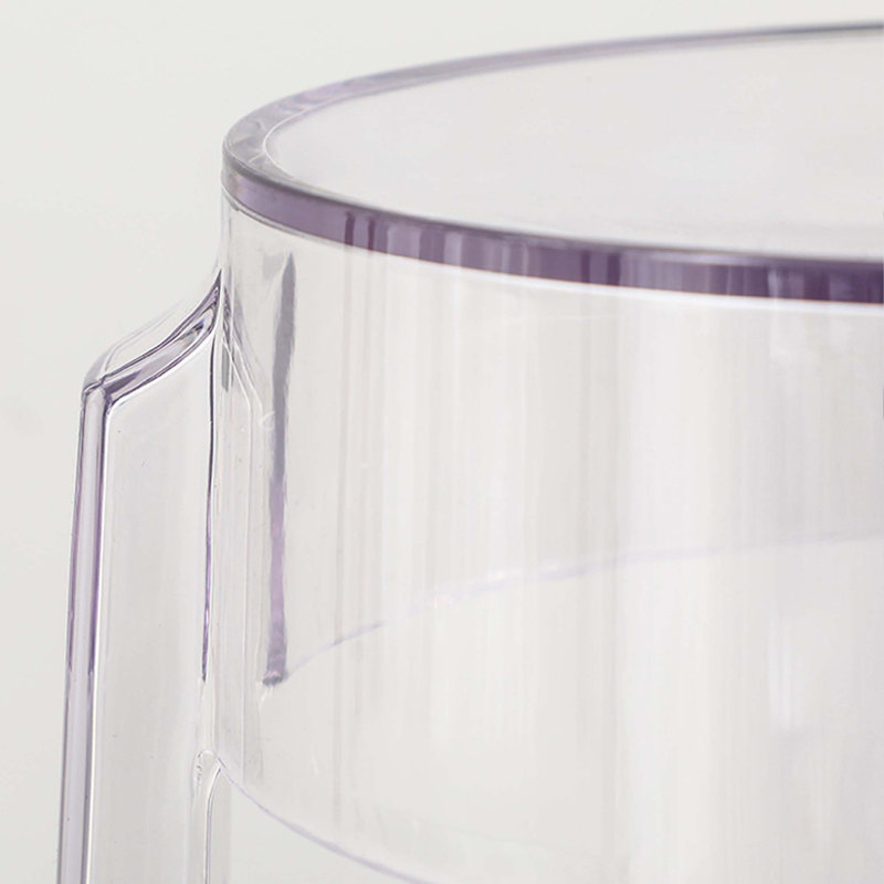 Modern Stackable Clear Acrylic Bar Stools Set of 2