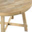 Élégante table de salle à manger ronde avec longueur réglable - fabrication en bois massif extensible en bois naturel, bois d'hévéa. Convient à 6 feuilles de 42 po à 58 po et 16 po-310643468