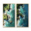 Vue aérienne sur une île tropicale I - ensemble d'art mural sur toile Coastal Beach-102576595-102576600
