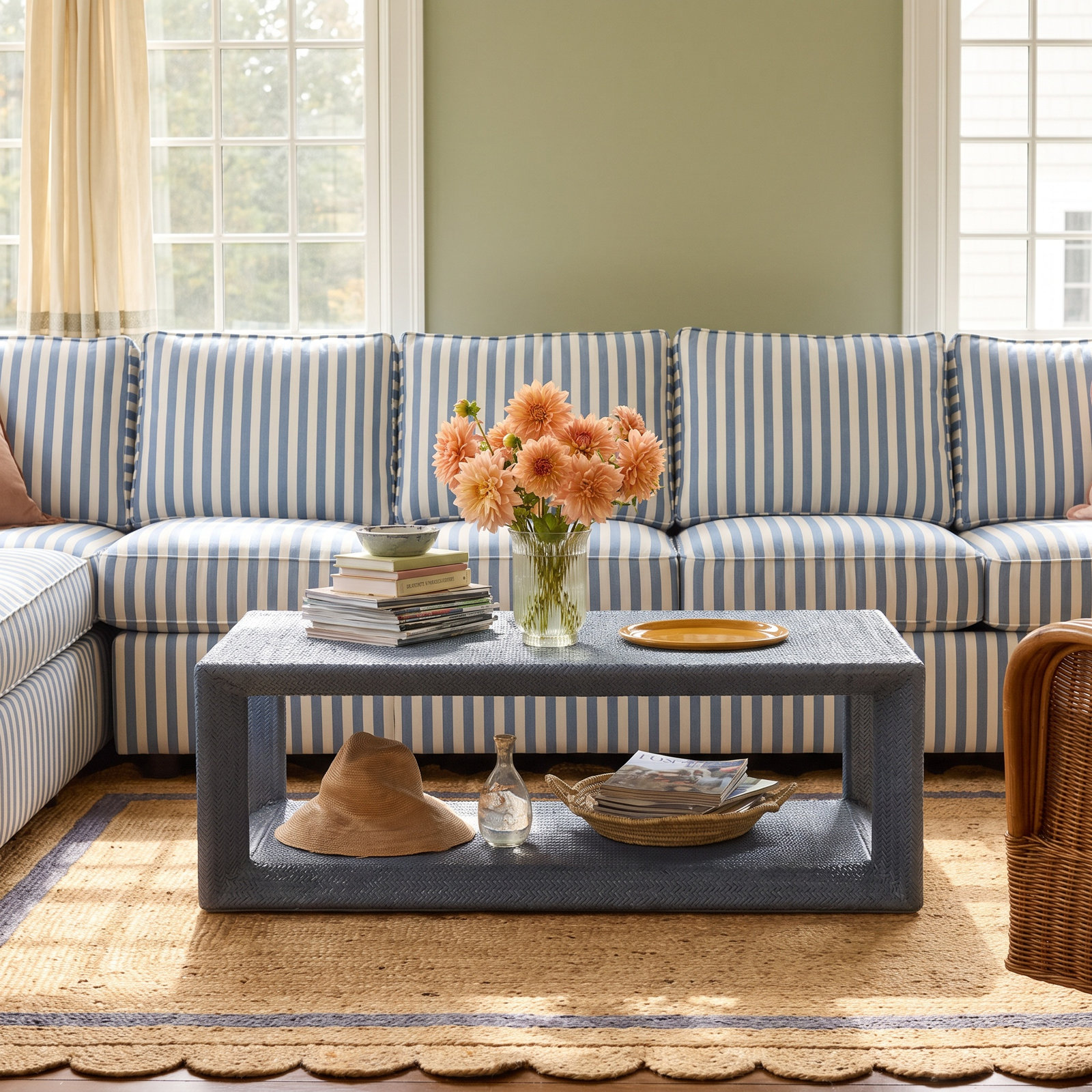 Chloe Single Coffee Table, Ocean