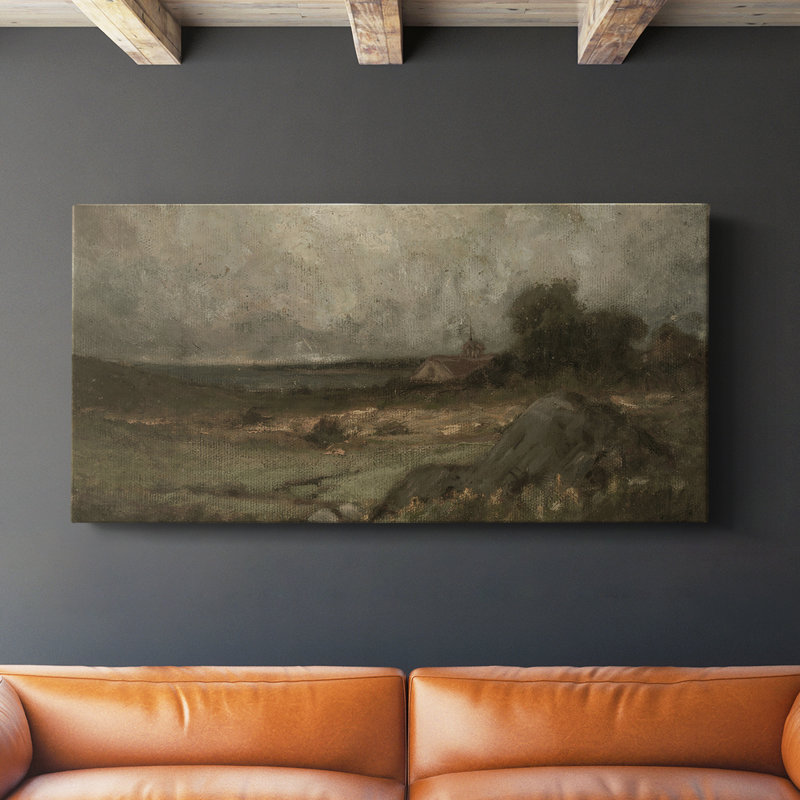 Série paysage - DCCCLxxxviii - Toile tendue avec châssis - Prêt à être accroché, H 16 po x l 32 po