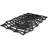 Black Spider Web Rectangular Halloween Doormat 18" x 30"