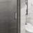 34" W X 72" H Pivot Shower Door, Semi-frameless Shower Doors With 1/4'' (6mm) Clear Sgcc Tempered Glass, Chrome Finish, Reversible Installation-119785259