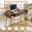 Home Office Desk Set With 1 Office Chair, Modern Desk Computer Desk With Drawers And Storage Shelves, Writing Table With Chair For Home Office-1580725614