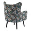 Fauteuil à oreilles à accoudoirs