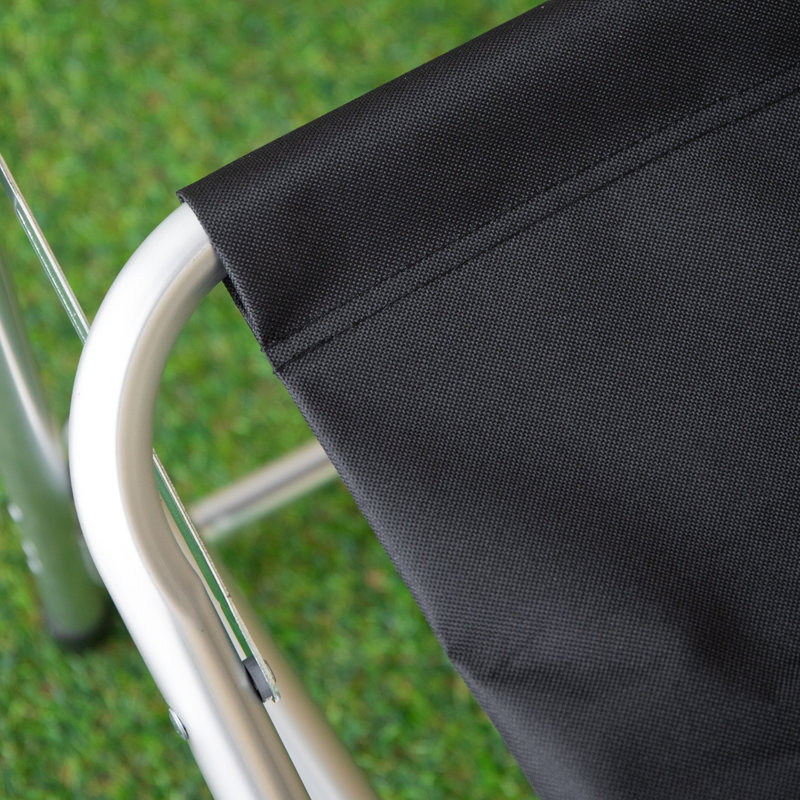 Gillian Aluminium Directors Garden / Camping Chair - Black