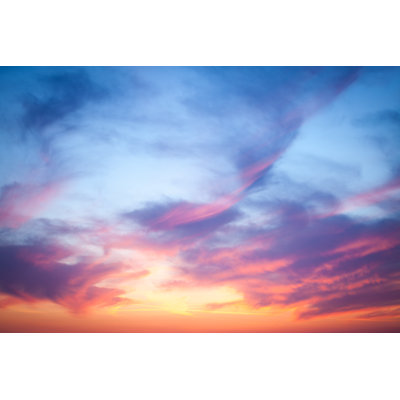Colorful Sky by Borchee - No Frame Print on Canvas