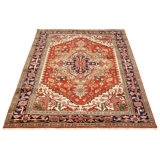 Tapis unique en laine foncé 6 pi 1 po x 9 pi 3 po New Age Kenio