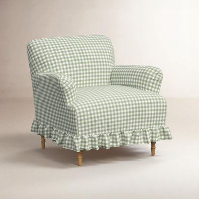 Fauteuil à housse à volants
