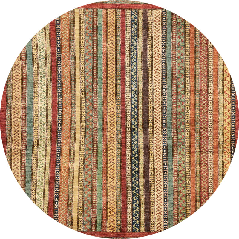 Abstract Indoor Rug, Round 6'