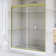 60 In. W X 70 In. H Double Sliding Framed Shower Door In