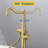 Freestanding Bathtub Faucet Tub Floor Mount Bathroom Faucets Brass Single Handle with Hand Shower-75959723