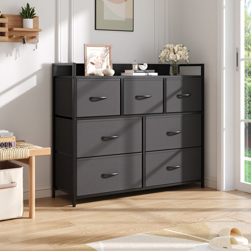 100cm W Chest of Drawers, Black