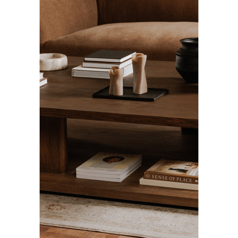 Casey Small Coffee Table Dark Brown, 16" H x 40" L x 30" W, Dark Brown