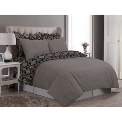 Fortenberry Satin Solid Colour Duvet Cover Set with Pillowcases