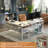 Toria 55'' L Shaped Desk with Storage, Power Outlets and LED Strip-1009472098