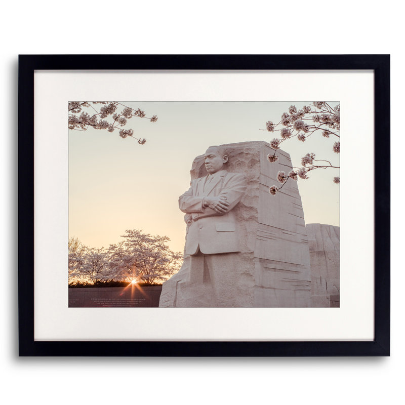 Sunset In DC Print by Scott Wurzel, Black Framed Paper, 16" H x 20" W