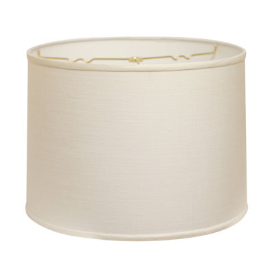 Abat-jour tambour en lin blanc