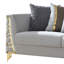 Ensemble de meubles de salon Aurelia Modern Glam avec garniture en acier inoxydable doré, sièges à ressorts ensachés et coussins décoratifs assortis-1420974030-1420974028