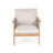 Stetson Outdoor 4-Piece Acacia Wood And Rope Conversation Set With Cushions