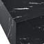 Table basse 39,3 * 23,6 * 11,8 pouces en bois aggloméré noir texturé - Design luxueux (table basse incluse seulement)