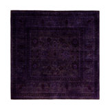 Overdyed One-of-a-Kind 6' 0" X 6' 1" Hand Knotted Area Rug