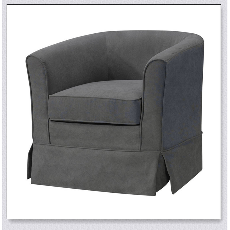 Chaise d'appoint en tissu gris, Tissu gris