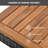 GO 5-Piece Acacia Outdoor Bar Set: Foldable Table, Cushion Stools, All-Weather