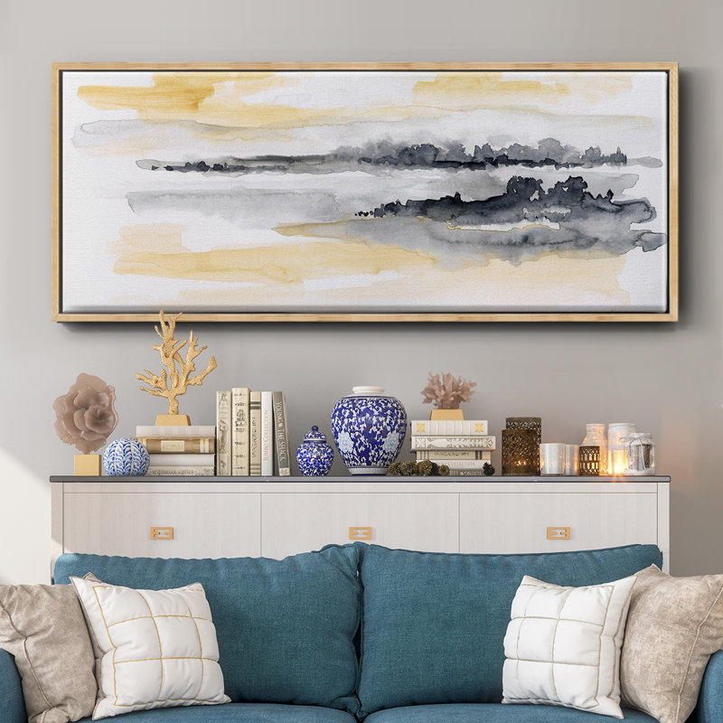 Whispering Wind II- Framed Canvas, 8" H x 20" W