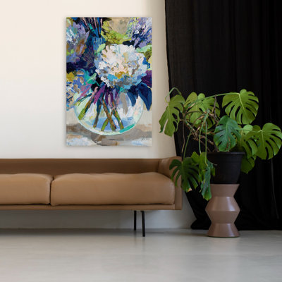 Aqua And Blue Transparent Art