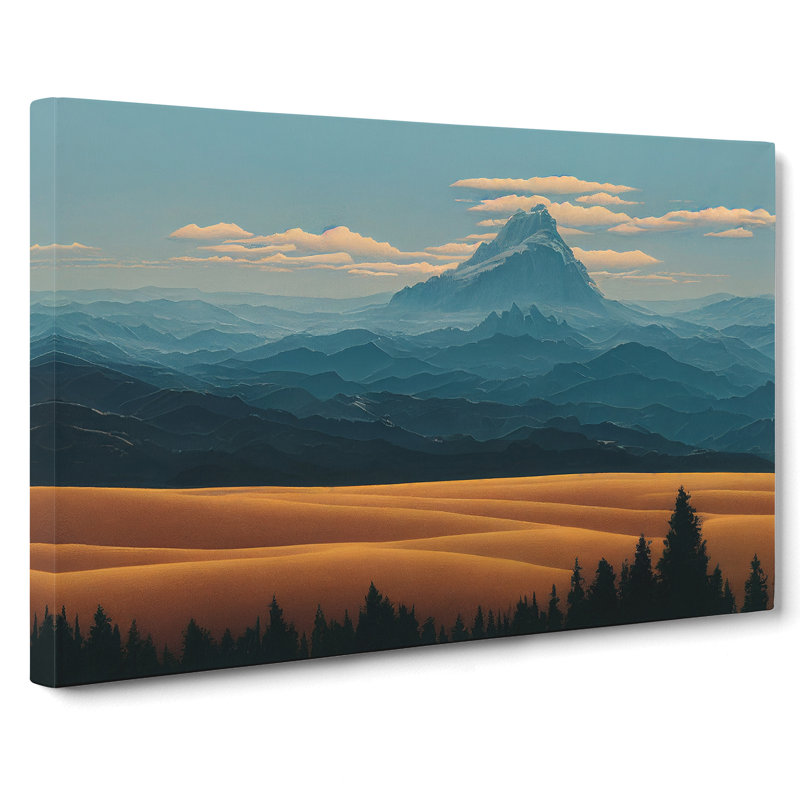 Brave Mountain Landscape - Wrapped Canvas, 50cm H x 76cm W x 3cm D