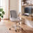 Ergonomic Mesh Home Office Chair with Armrests, Space-Saving Design and Steel Base-85464201-69795175