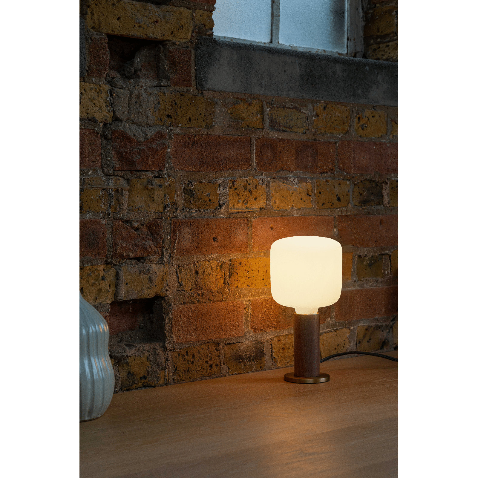 Walnut Desk Lamp, Brown