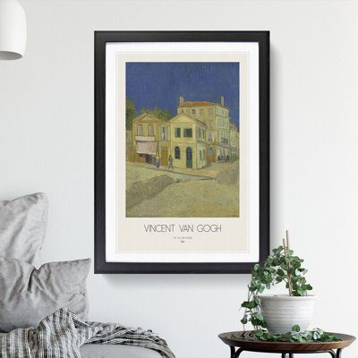 The Yellow House with Border by Vincent Van Gogh - Picture Frame Painting