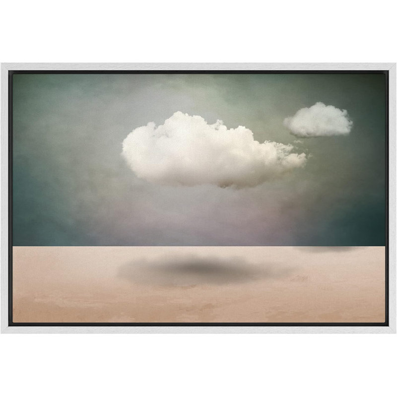 «Sureal Cloudy Sky Desert», reproduction sur toile, H 24 po x l 36 po x P 1,5 po, Blanc